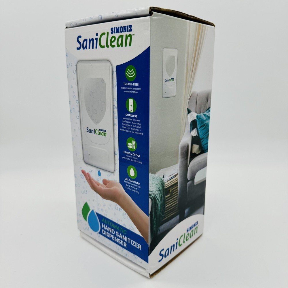 SIMONZ AUTOMATIC NO-TOUCH HAND SANI DISPENSER - WALL MOUNT FAST SHIPPING
