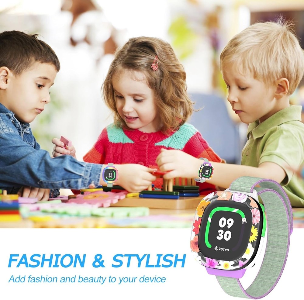 2 Pack Edge Protector Compatible with Fitbit Google Ace LTE Kids Smartwatch, Cut