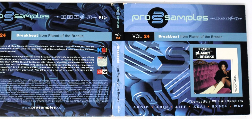 Zero-G Pro Samples 24 Breakbeat Sample Library/Sound Library/Sampling Double CD