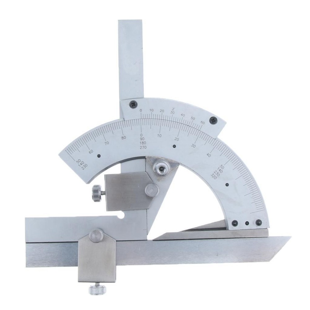 Bevel Protractor Precision Angle , Stainless with chrome finish for resistance