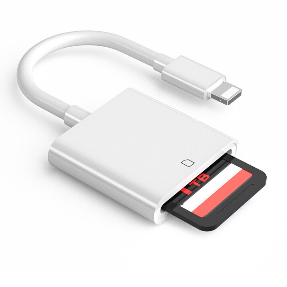 2PACK For iPhone SD Card Adapter Camera Reader for iPad iPhone
