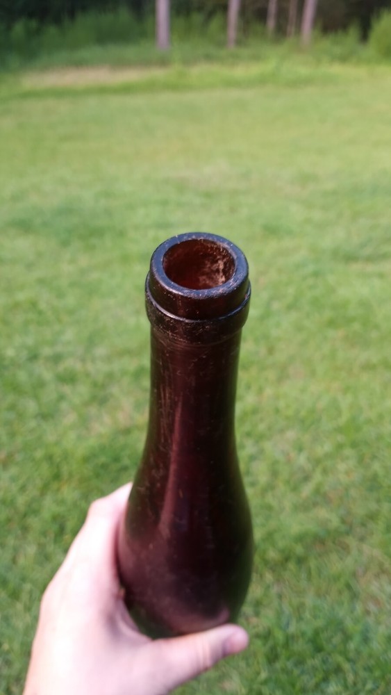 1910’s Amber Hock Wine Bottle