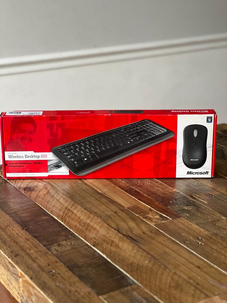 Microsoft Wireless Desktop 800 Keyboard And Mouse New