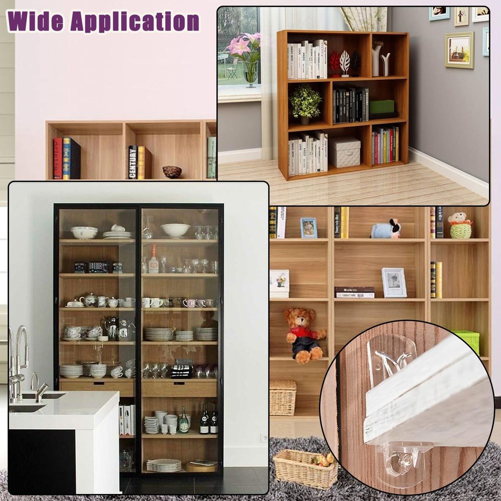 20pcs Plastic Locking Shelf Support Pegs5mm Shelf PinsSelf-Locking Bracket Cli