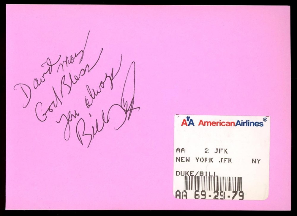 BILL DUKE signed album page | "Commando" & "Predator" - autograph!