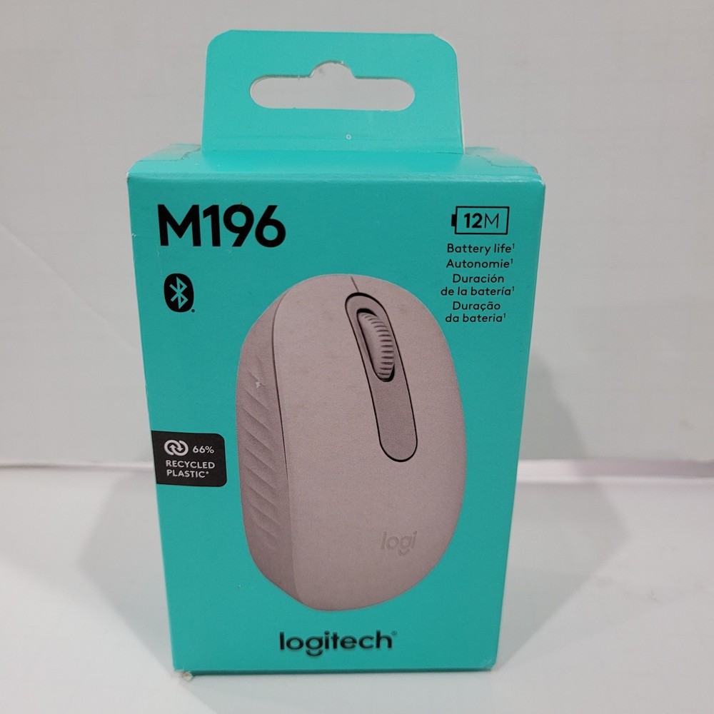 Logitech Wireless Connection Ports M196 Mouse Bluetooth Compact