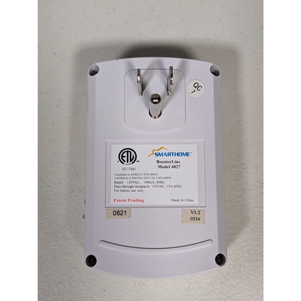 SMARTHOME BoosterLinc Model 4827 - White
