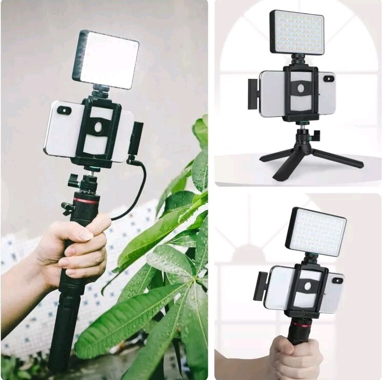 Vlogging Kit, SV01 Video Kit with Wireless Lavalier Microphone for iPhone, Mini