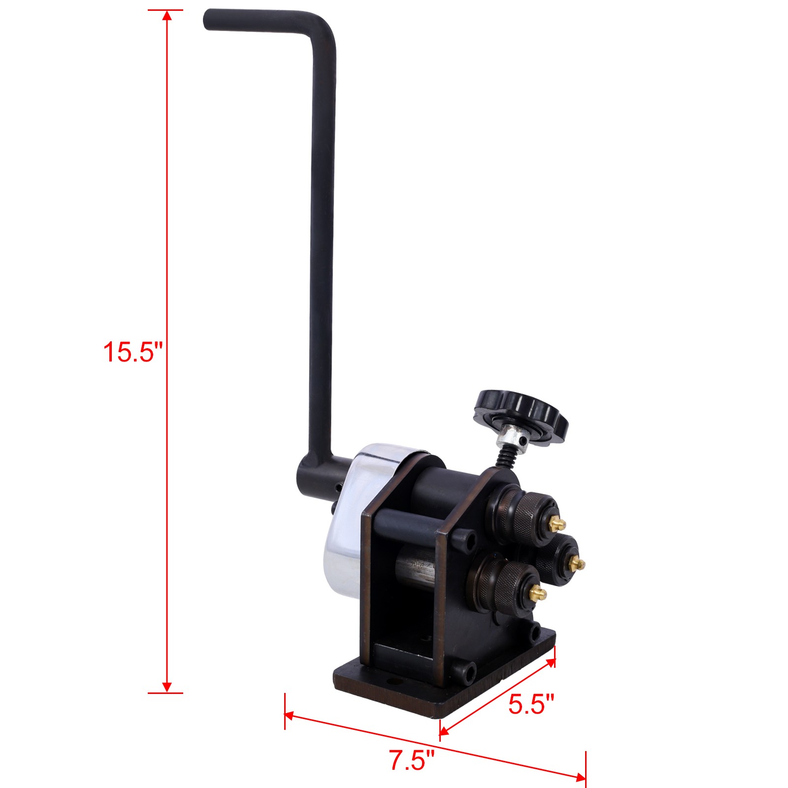 Ring Roller Bender 3",Ring Manual Roller Bender up to1/4" Round Steel