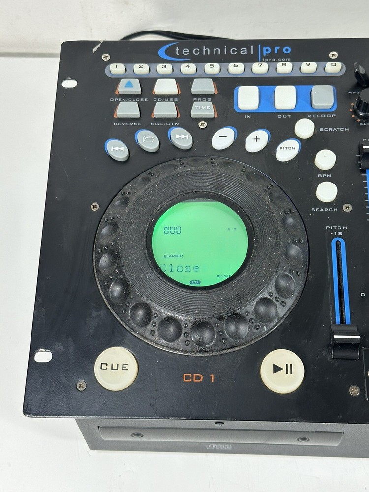 Technical Pro DMXP6 Double CD Mixer with USB, Scratch and BPM ~ Partially Works