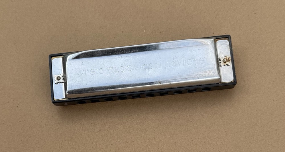 Vintage Alcatraz Prison Souvenir Harmonica