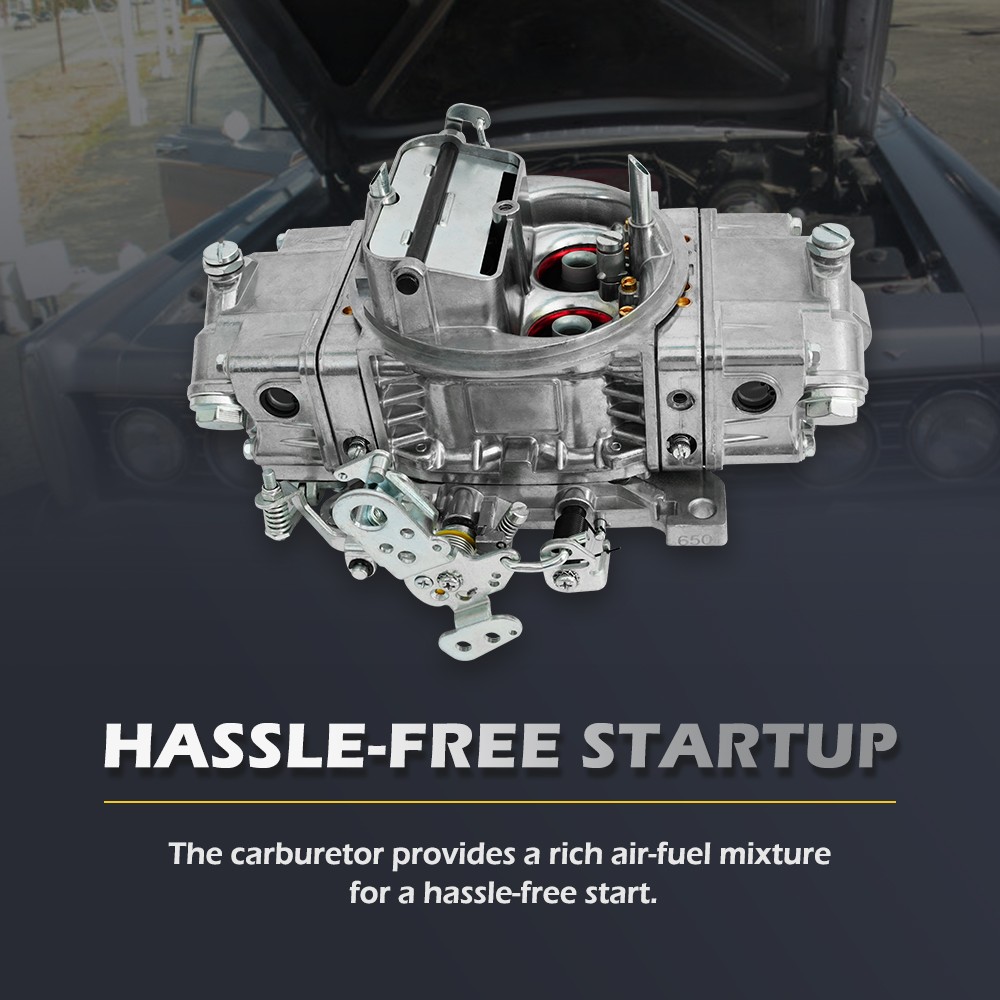 Carburetor For 4150 Holley Brawler 4 Barrel 650 CFM Double-Pumper Electric Choke