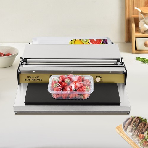 HAND WRAPPING MACHINE, WIDTH FILM WRAPPER, WRAPPING MACHINE FOR FOOD PACKAGING