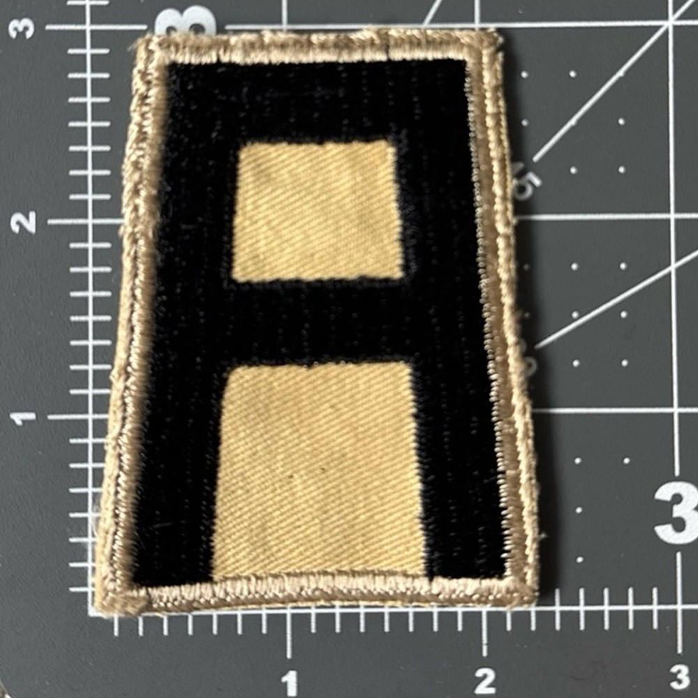 WW2 1st Army Twill Tan Patch - #1017