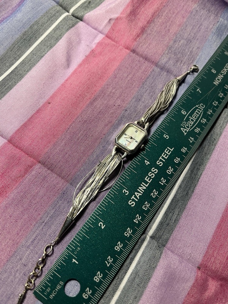 Liquid Silver Watch With Quartz Movement