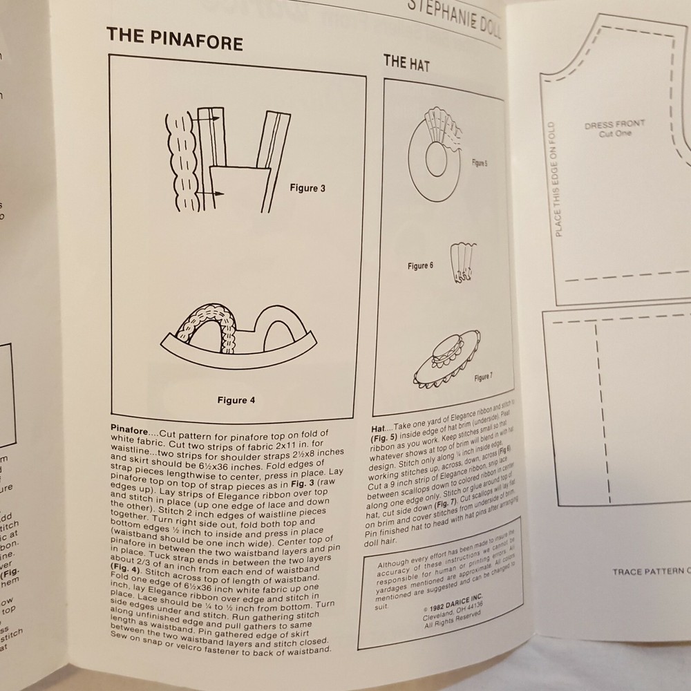 Stephanie Doll Sewing Pattern Darice CD-9 Vintage 1982