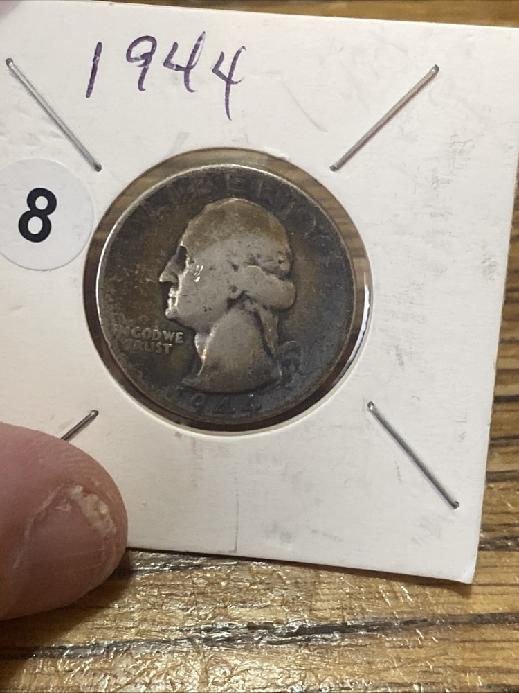 Toned 1944 Washington Quarter
