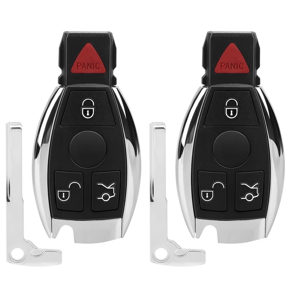 2× Keyless Entry Ignition Key Fob Replacement Fit for E350 ML35...