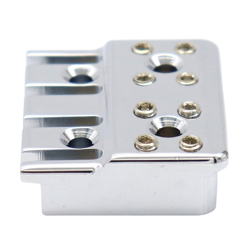 Brass 4 String Bass Bridge String Locks Headless Bass String Locking Silver