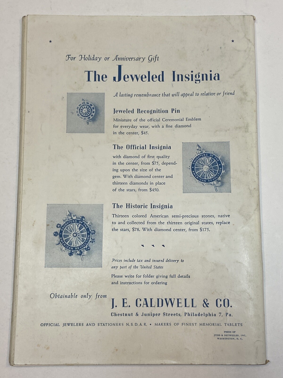 DAR Daughters of the American Revolution Magazine Dec 1948 Yale University Yule