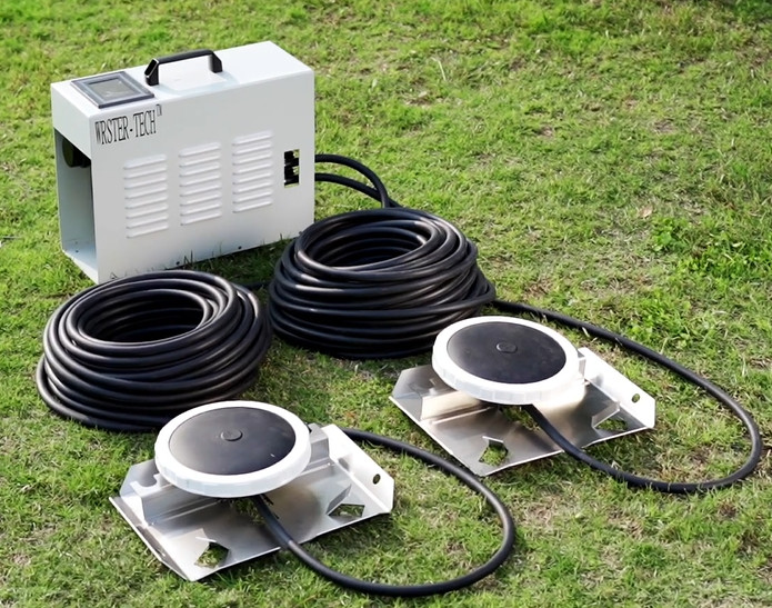 Pond Aerator with Cabinet Touchscreen Controller 200' Weighted Hose 2 Diffuser