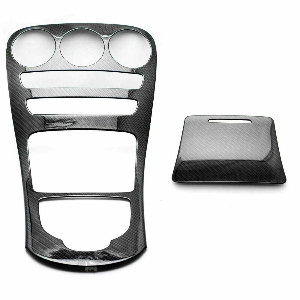 Carbon Pattern Console Gear Shift Panel Trim For Mercedes C GLC Class C300 W205