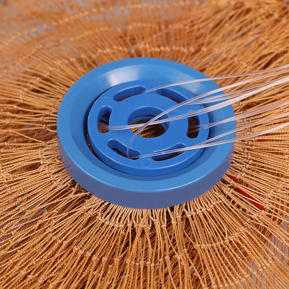 6/8/10/12/16/20FT Fishing Cast Net Bait Easy Throw Hand Cast Nylon Mesh