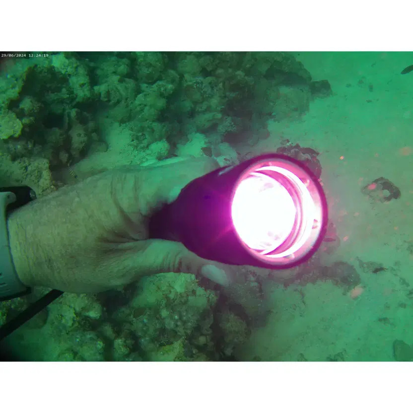 Diving Waterproof Flashlight (Uses 18650 Rechargeable Battery)