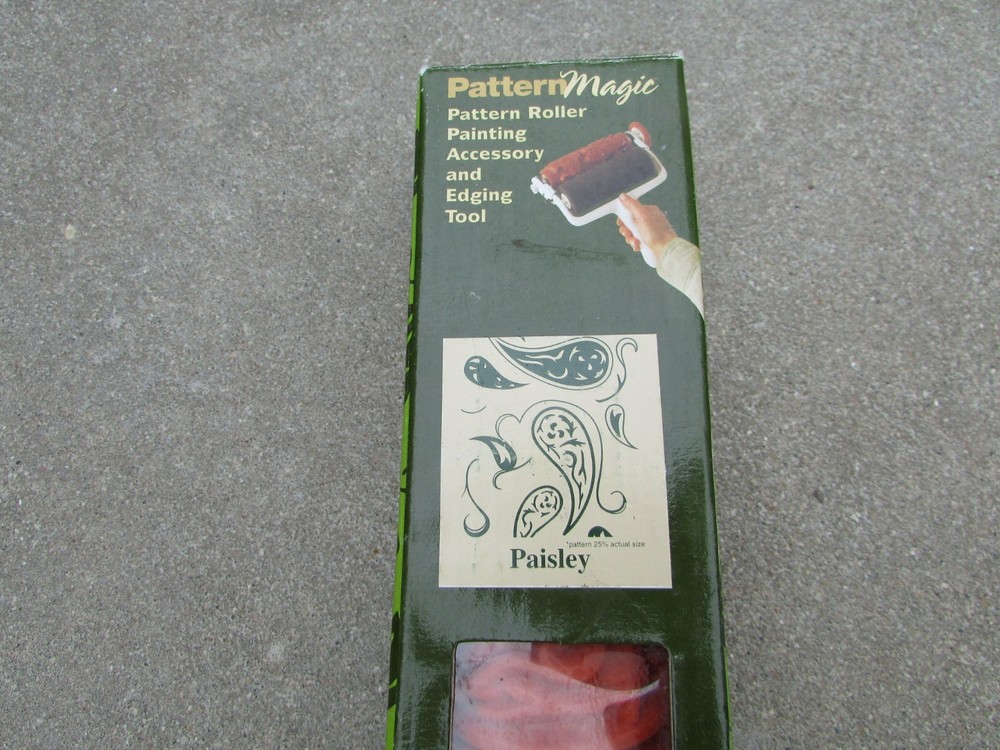 NEW Pattern Magic Wagner Wall Effects PAISLEY Design Roller & Edging Tool Paint