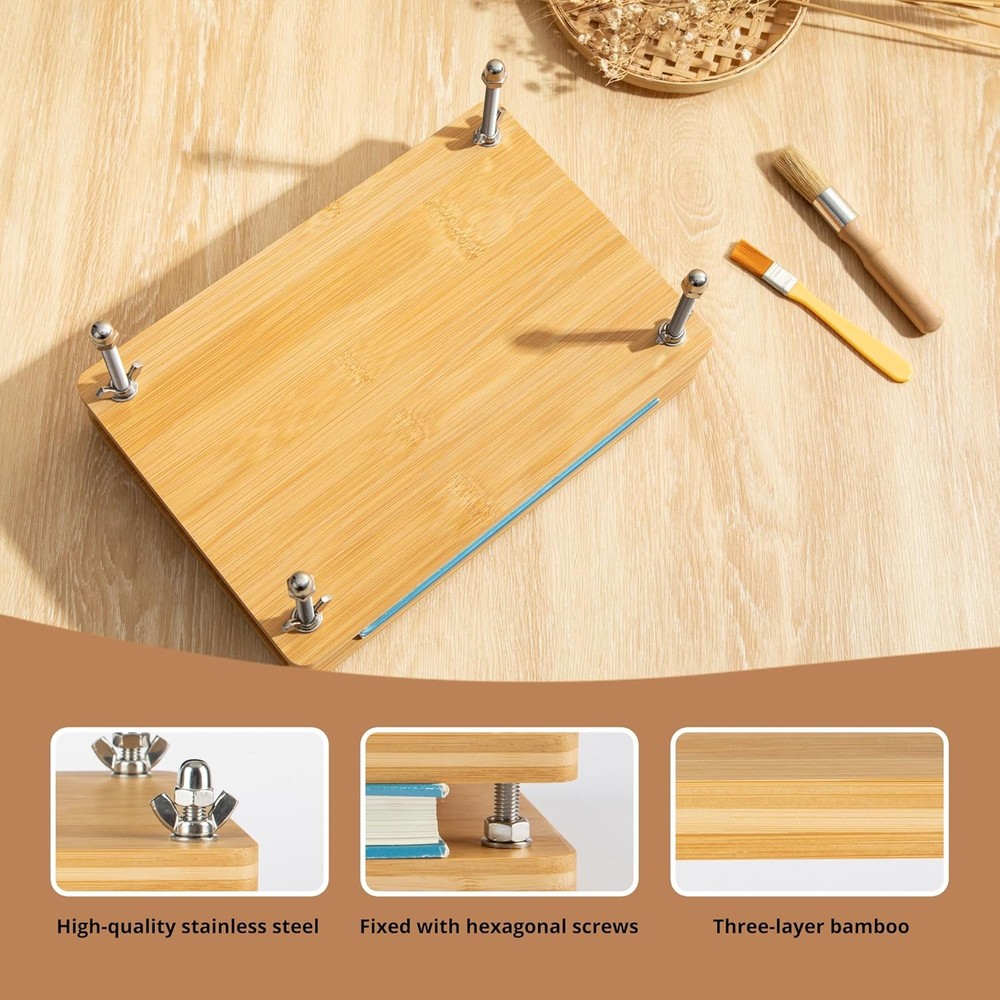 pamctry 50 Pcs Book Binding Kits for Beginners - Complete DIY Kit with Tools...