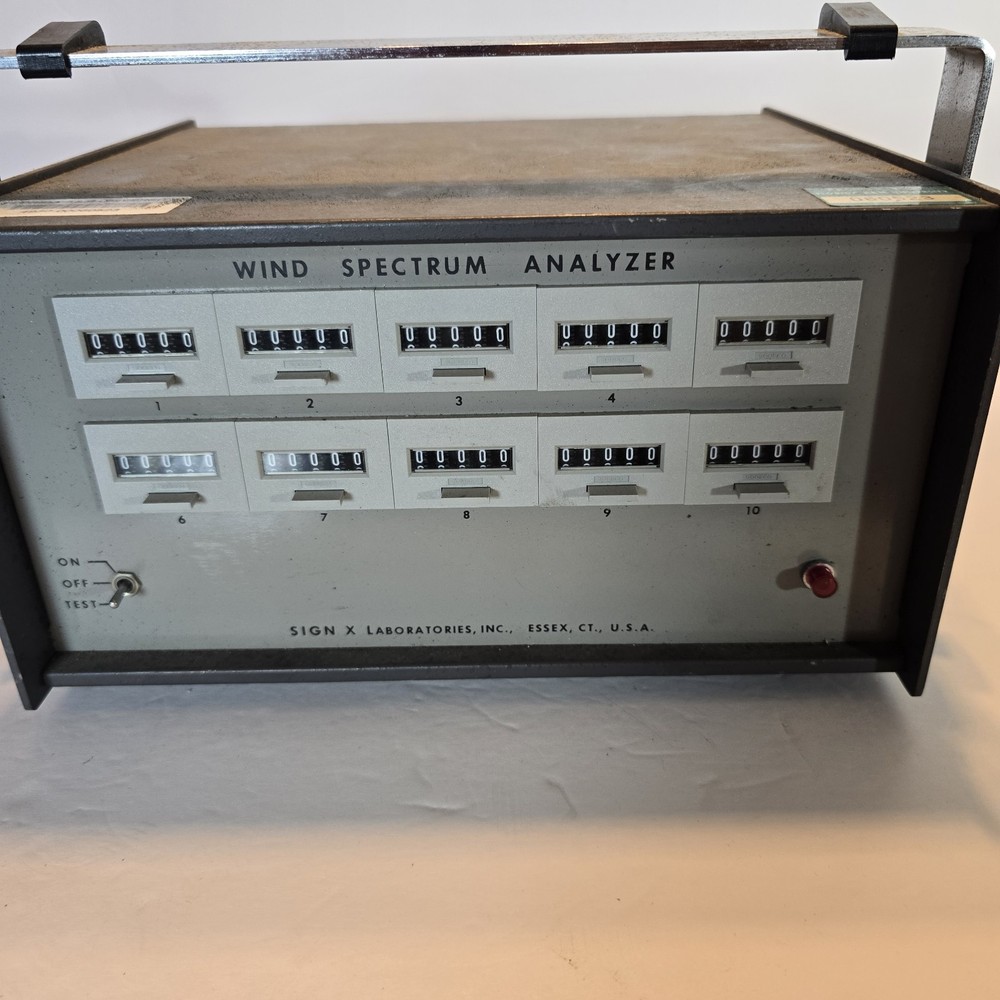 Sign X Laboratories wind spectrum analyzer UNTESTED