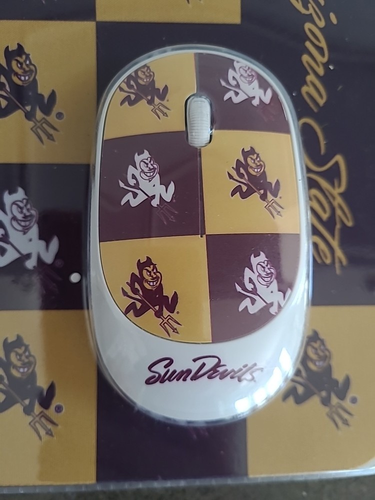 Arizona State Sun Devils ASU Wireless Mouse Mousepad Set SOAR NCAA Tech For Fans