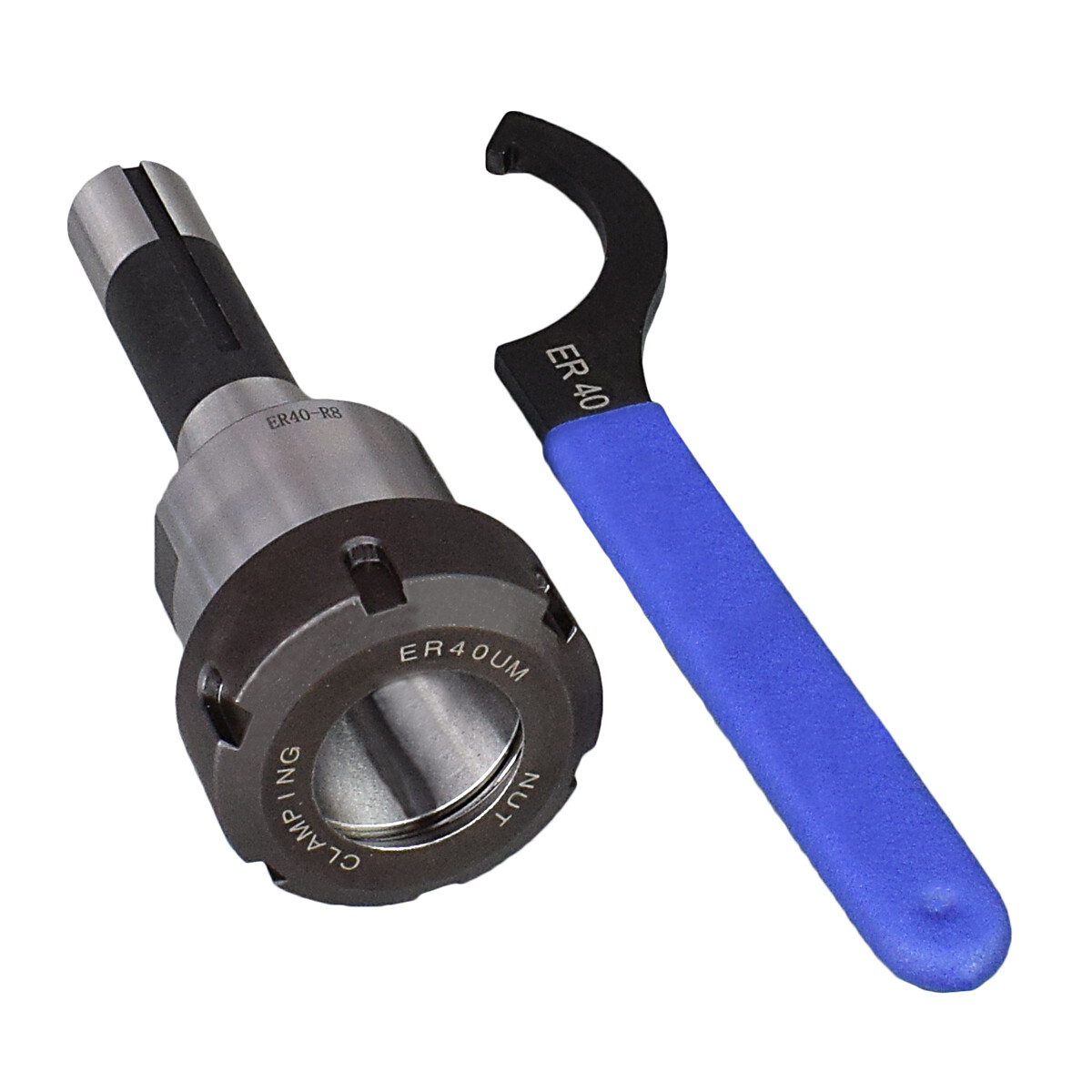 HIGH PRECISION ER-40 ER COLLET CHUCK with R8 SHANK FOR MILLING MACHINE R-8