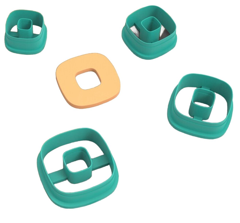 Boho Round Square Polymer Clay Cutter