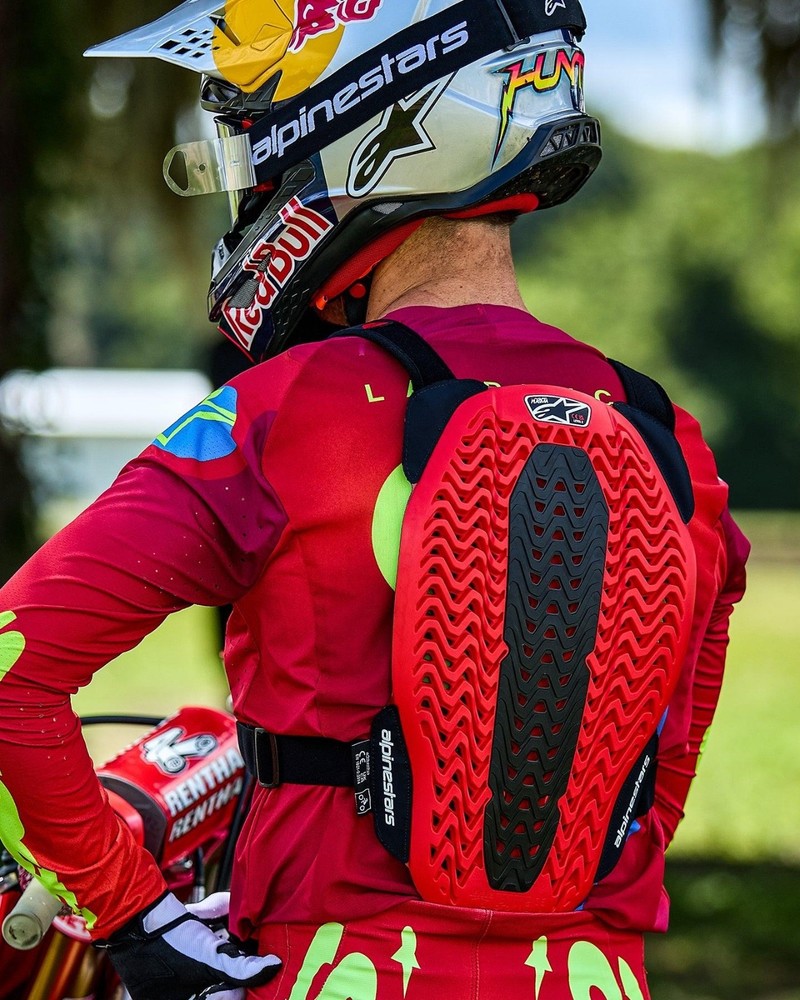 Alpinestars A-5 Plasma Chest Protector - Black/Red/White - Medium/Large