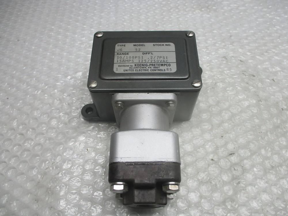 UNITED ELECTRIC MODEL 52 PRESSURE SWITCH NSNP