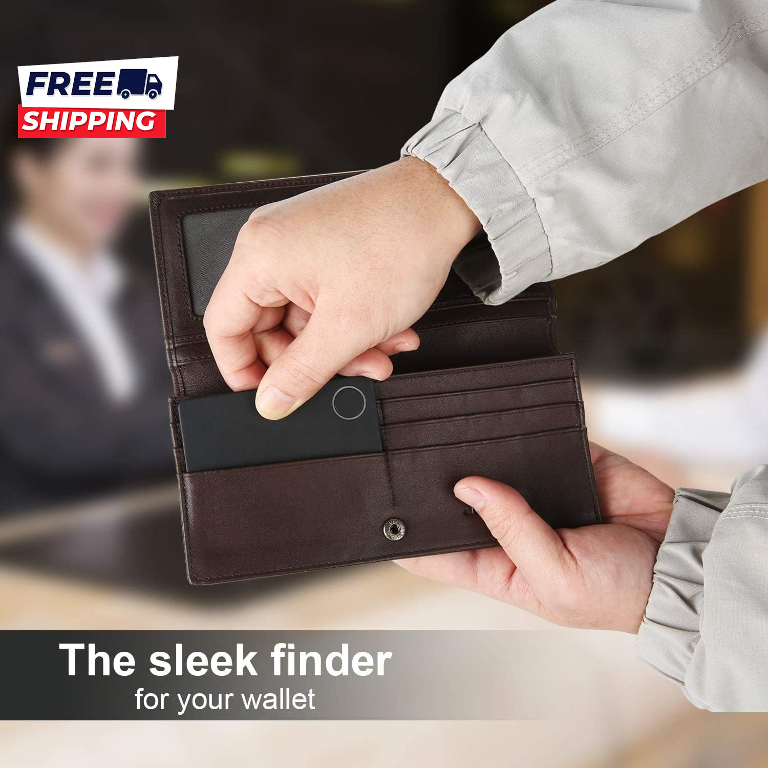 Wallet Tracker Finder Locator Small est Slim GPS Credit Deit Card Find Wallet