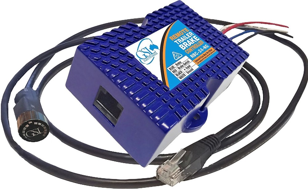 GSL Electronics Electric Brake Controller Kit - 12V Remote Head for Trailer