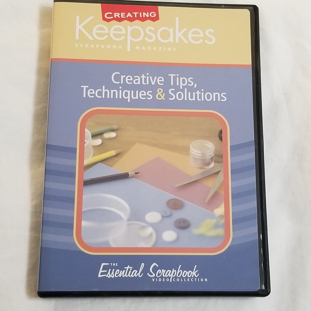 Creating Keepsakes CREATIVE TIPS, TECHNIQUES & SOLUTIONS DVD-ROM Scrapbooks -G