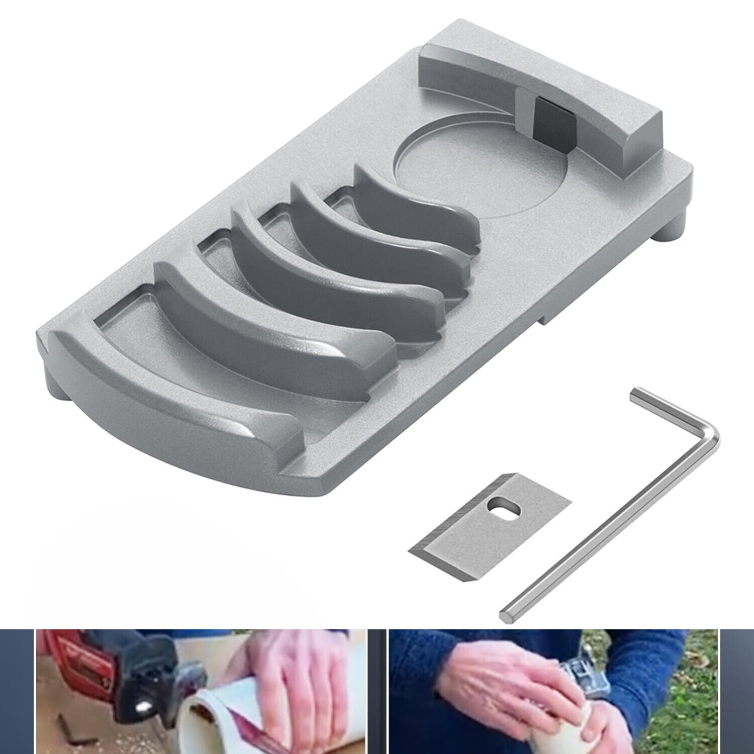 PVC Pipe Chamfer Tool Plastic Pipe Reamer Plumbing Deburr Reed Tool 1-1/4" to 4"