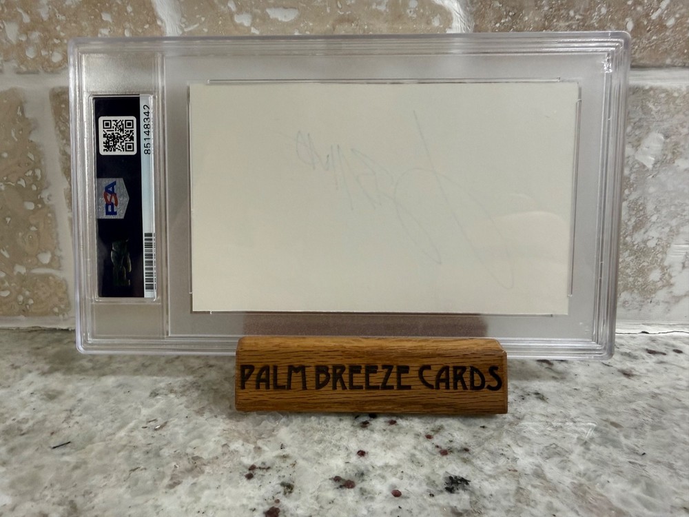 Jimmy Buffett - Index Card - Signed - PSA Authentic