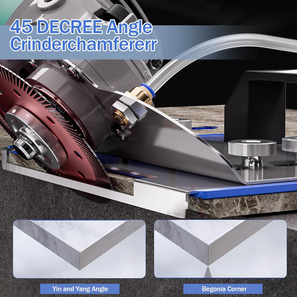 45 Degree Tile Chamfering Tool, Angle Grinder Stand for 45° Tile Cutting, Tile C