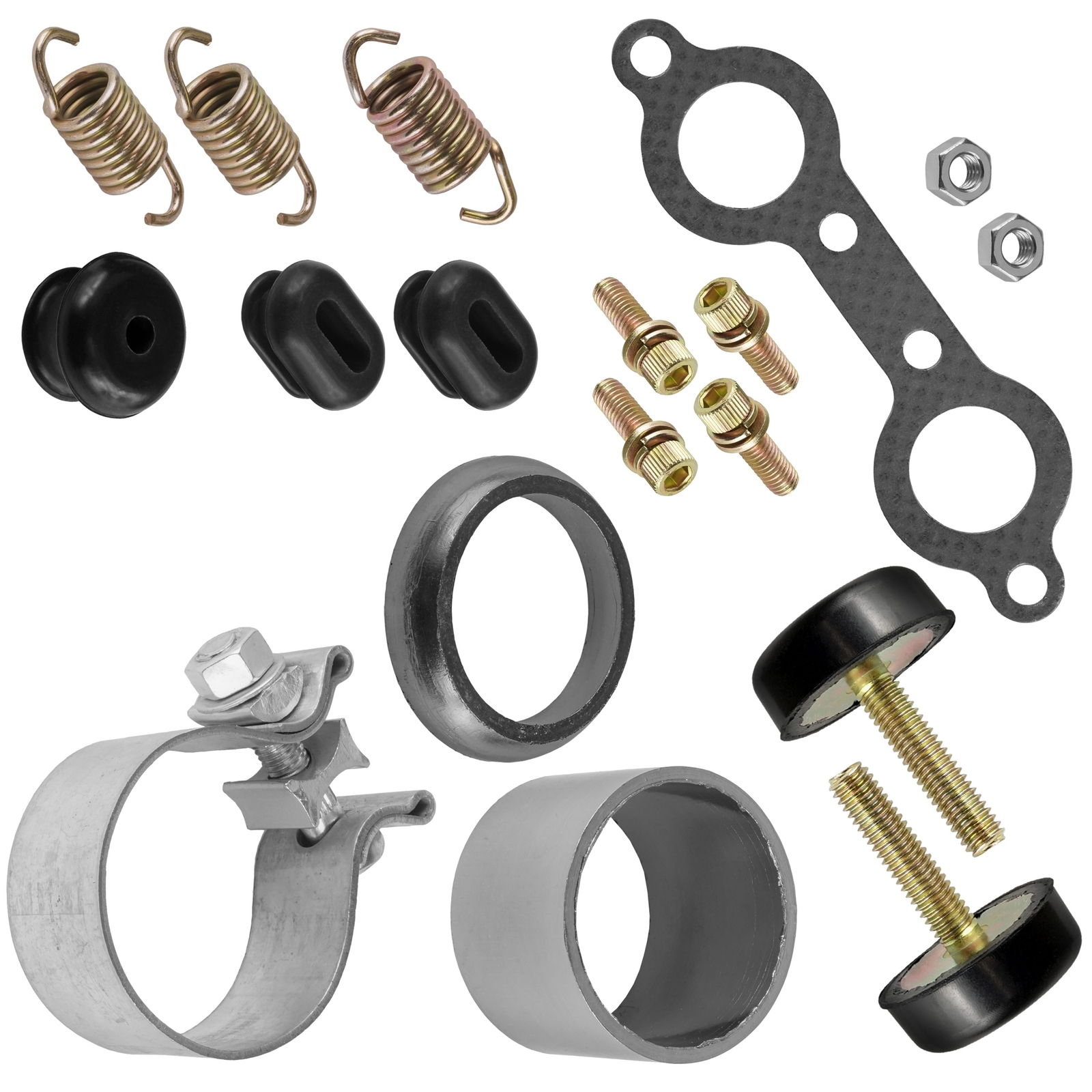 Exhaust Muffler Silencer Kit for Polaris RZR 800 / S 800 / 4 800 EFI EPS 2008-12