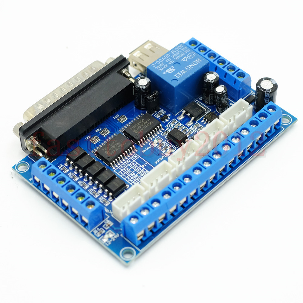 CNC MACH3 5 Axis Interface Breakout Board For Stepper Motor Driver CNC Mill