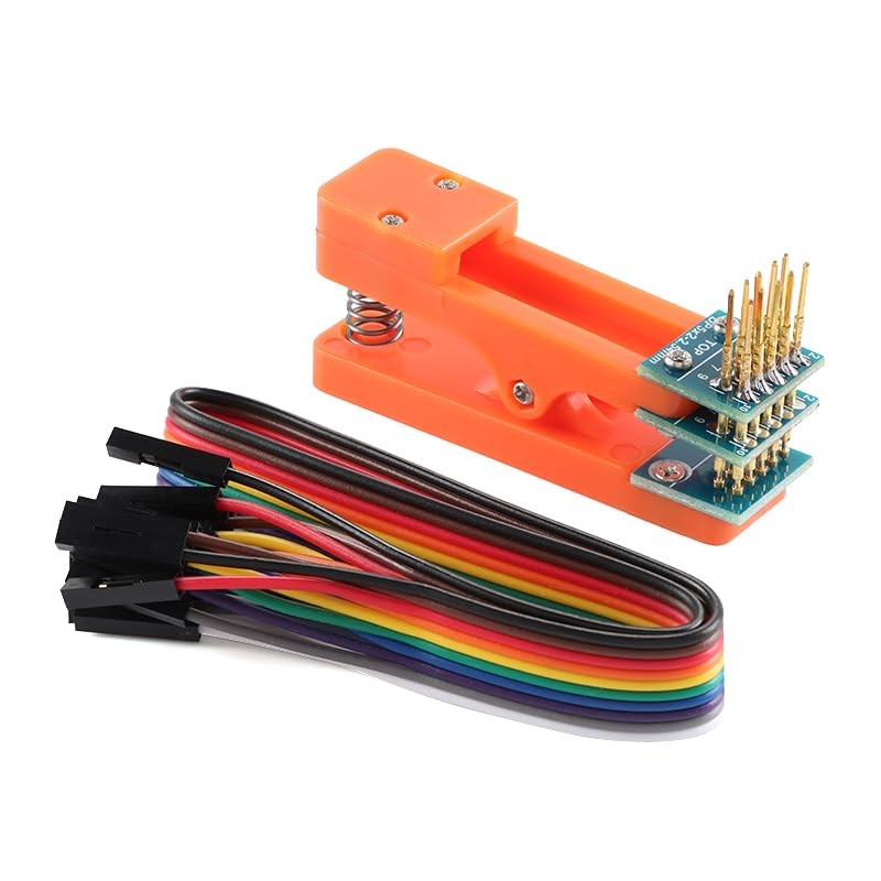 Test Clip Module 2PCS 2.54mm 5Pin PCB Programming Clip with Wire