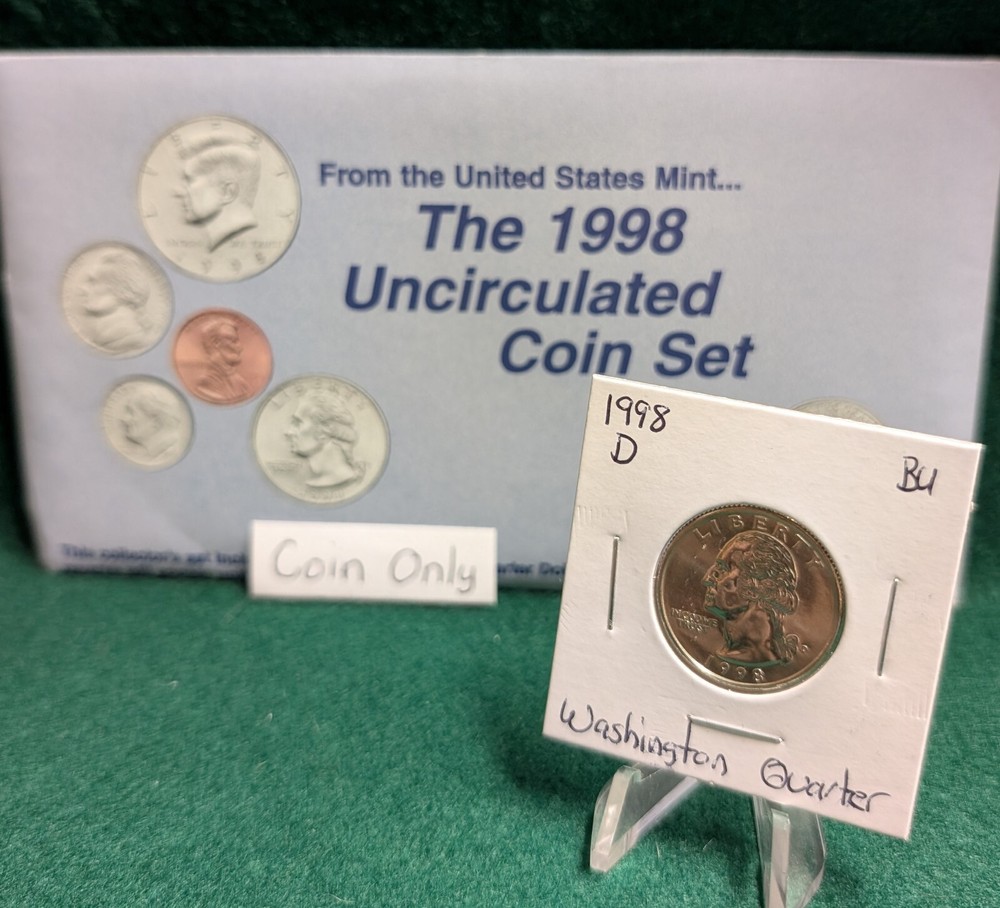 1998 D Washington Quarter Uncirculated from Mint Set