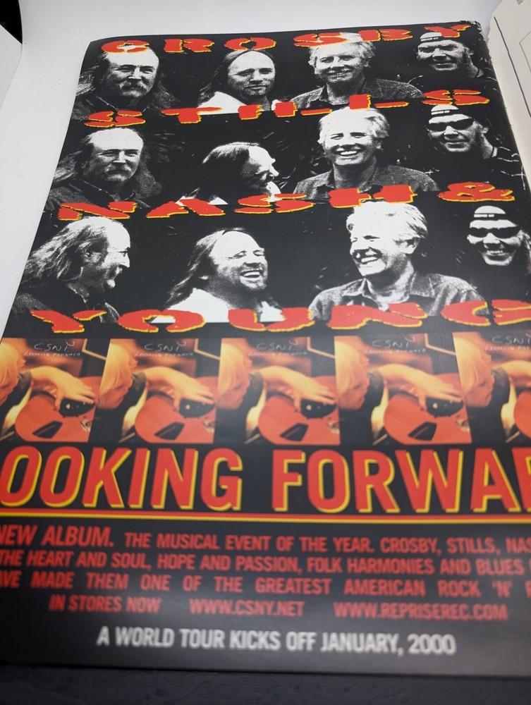 CROSBY, STILLS, NASH & YOUNG 2000 CONCERT PROGRAM BOOK CSNY NEIL YOUNG