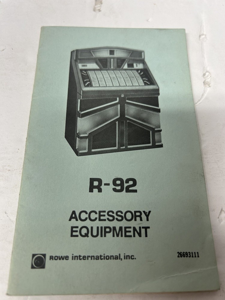 Juke Box R-92 Accessory Equipment  Vending Machine