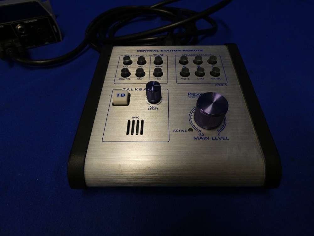 PreSonus Central Station w/Presonus Central Station Remote, Cable (untested)