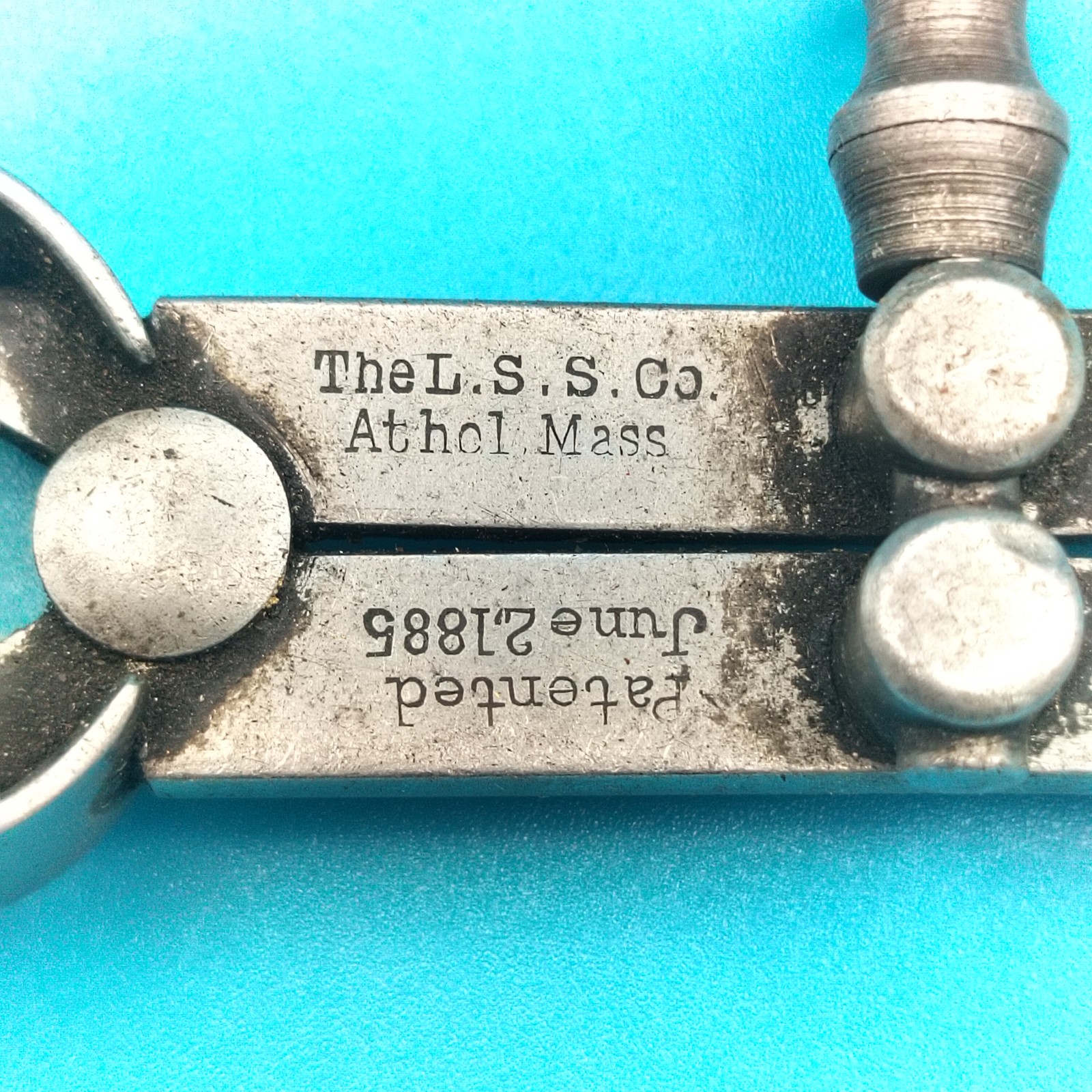 Antique L.S. Starrett Co. Machinist Inside Calipers Patented 1885 Athol Mass